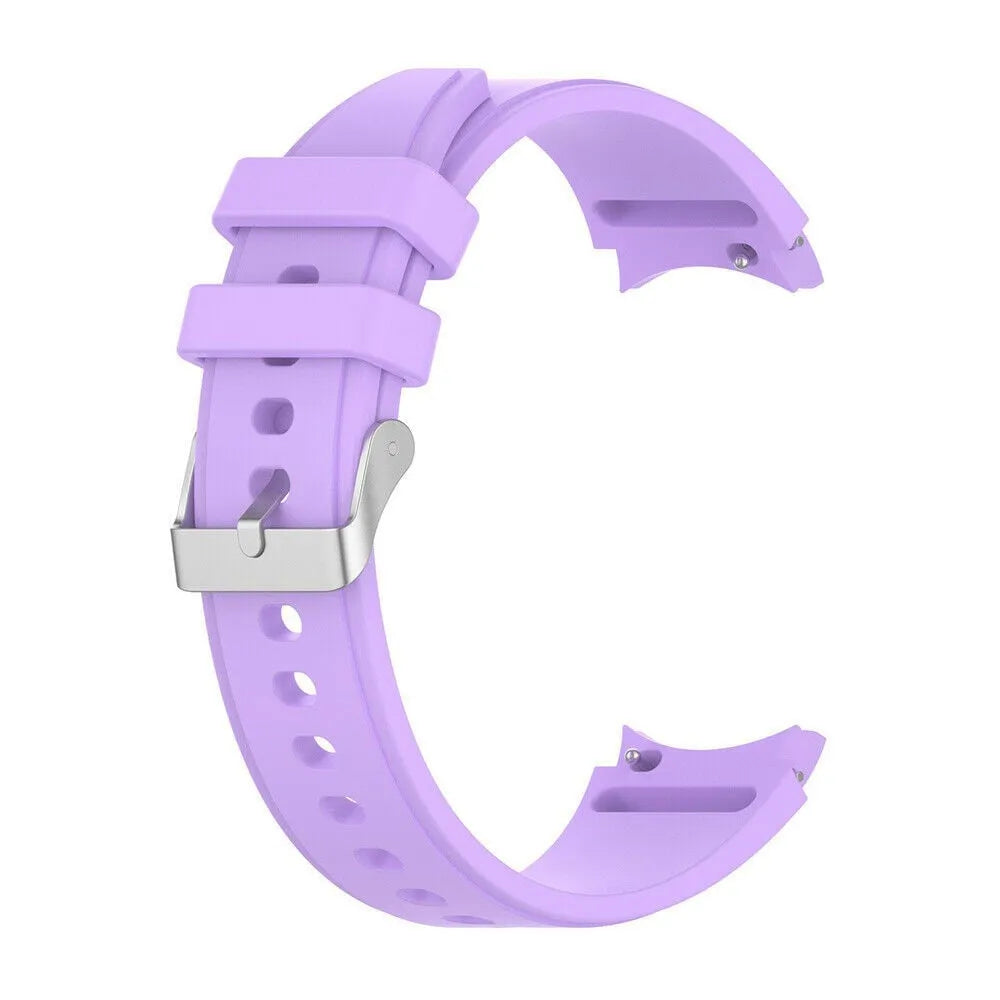 Silicone Strap 'Perfect Fit', lilac, without a watch, 3/4 front view