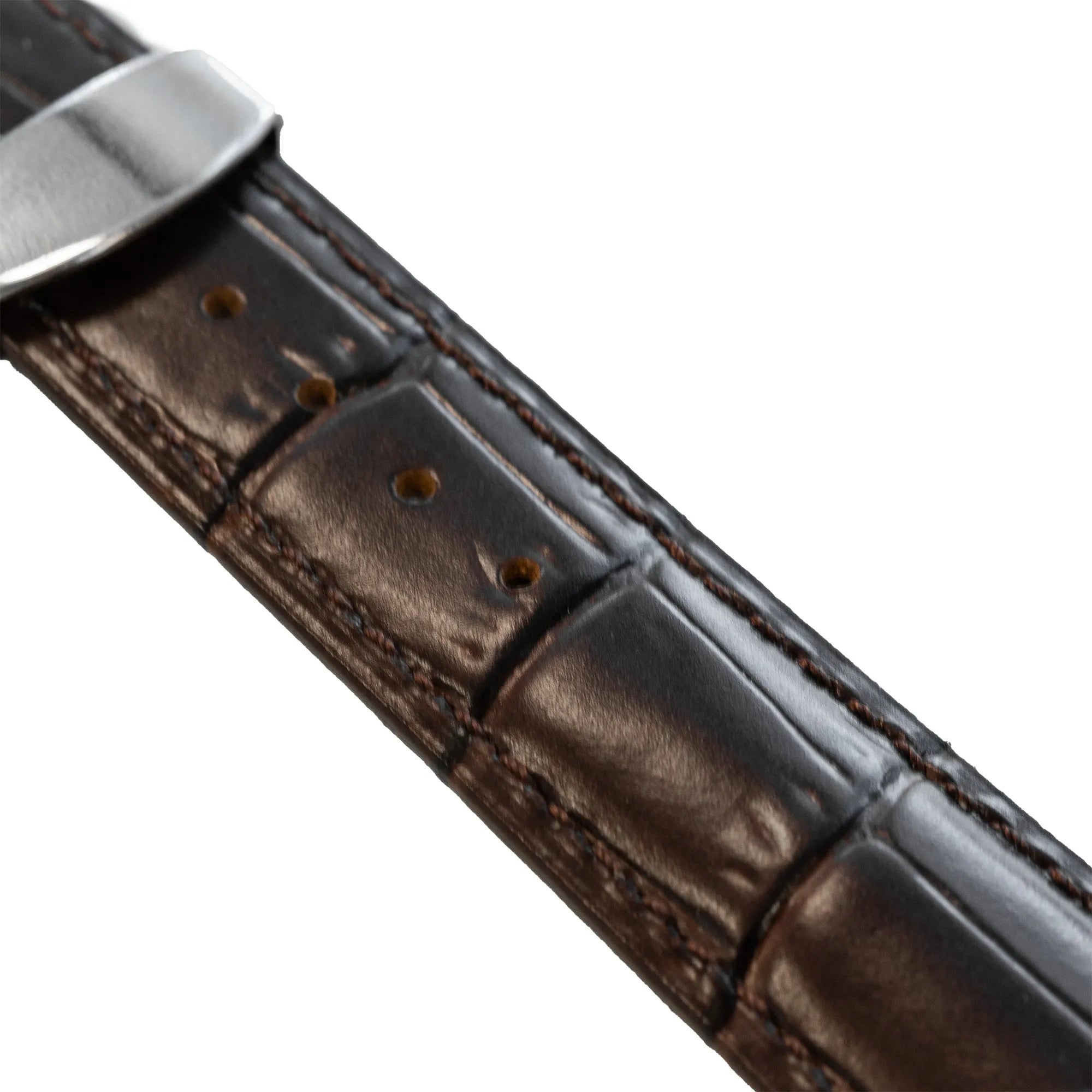 Bracelet cuir de luxe Amazfit GTS 4 (marron foncé)