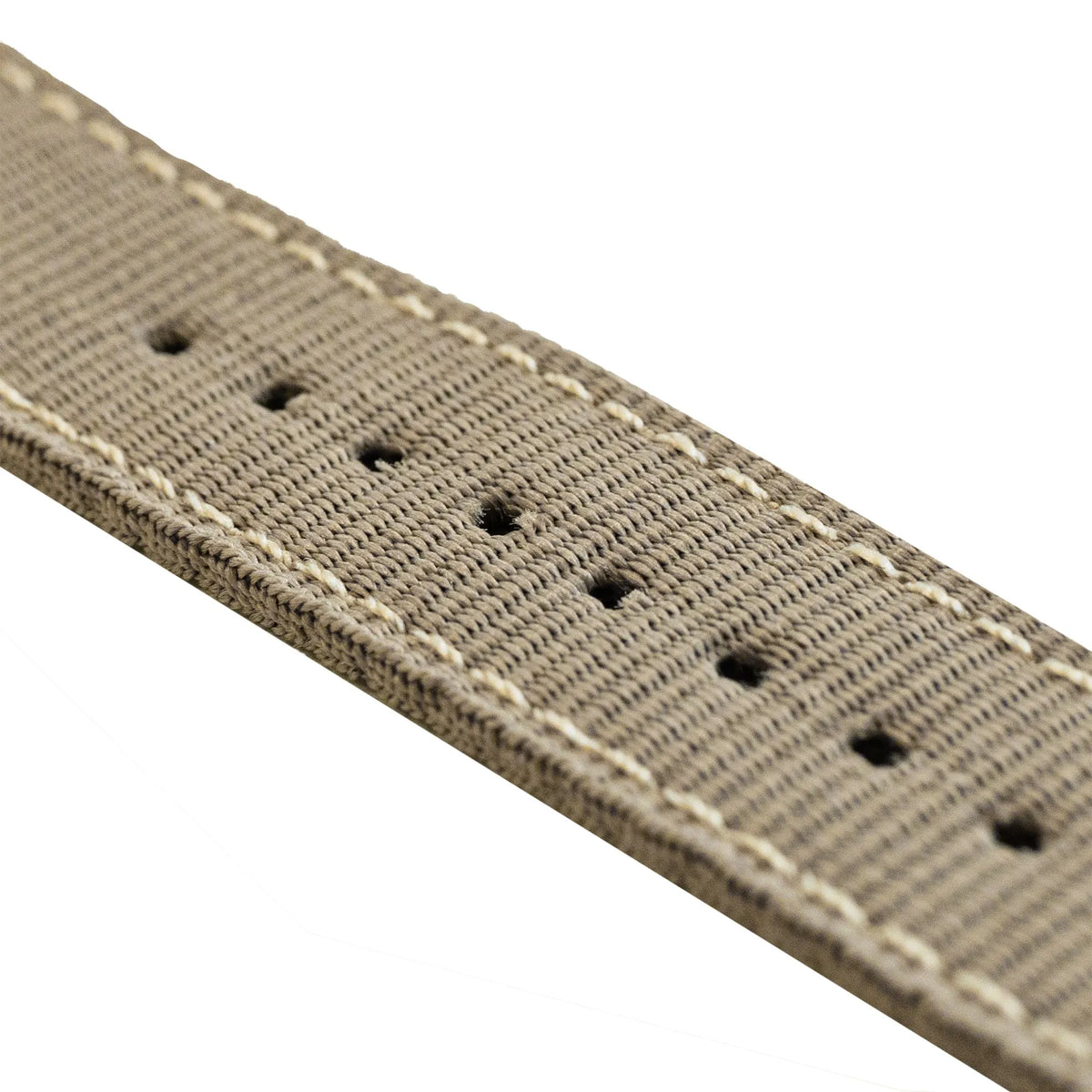Nylon Buckle Strap, khaki, without a watch, 3/4 front view