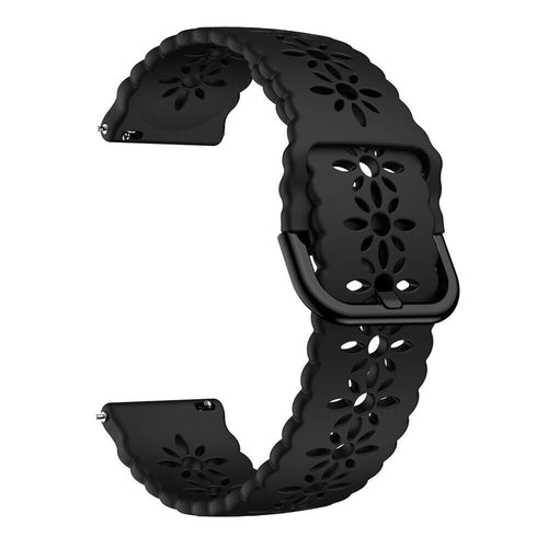 Withings ScanWatch Nova Patterned Silicone Strap (Black)