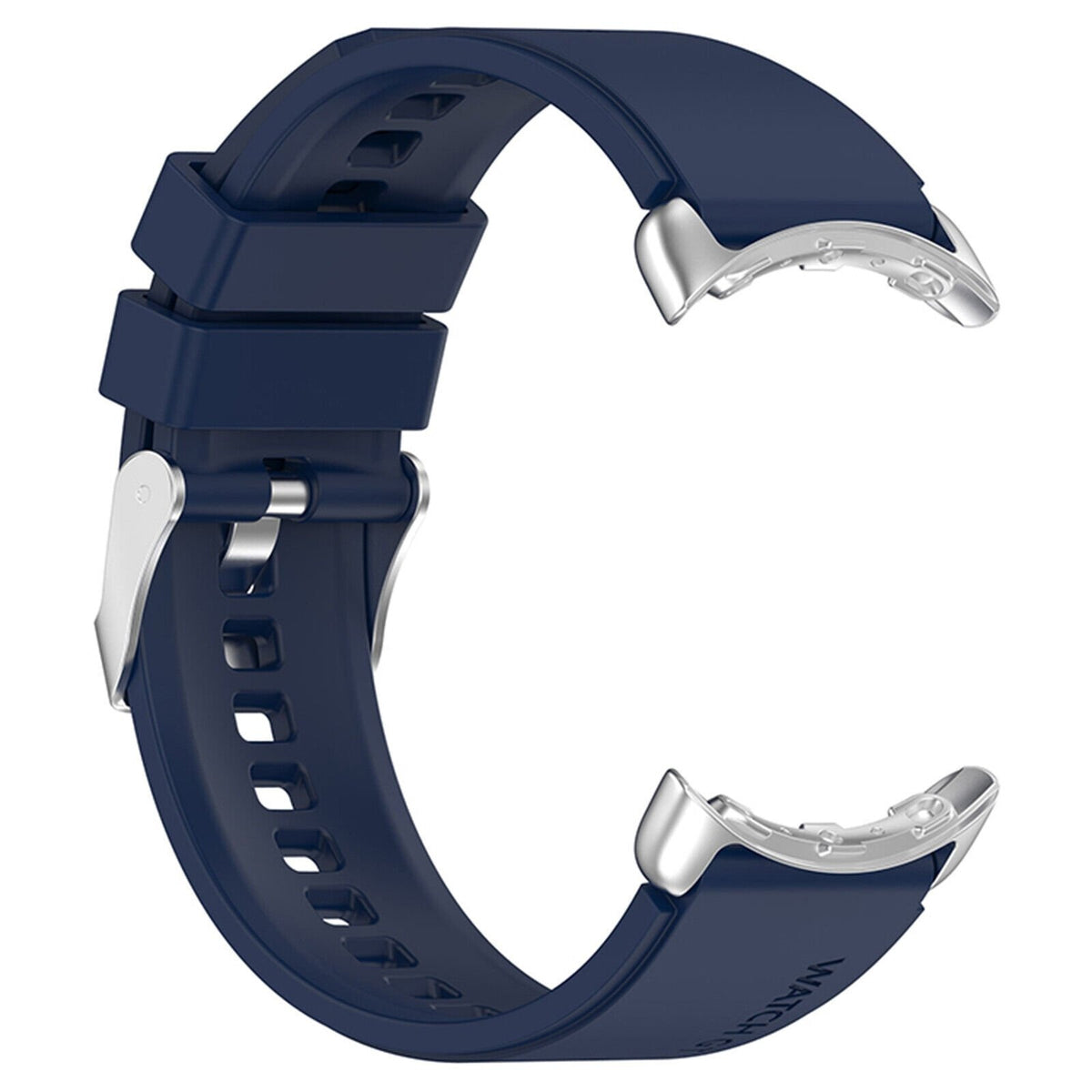 Silicone Strap, dark blue, without a watch, 3/4 front view