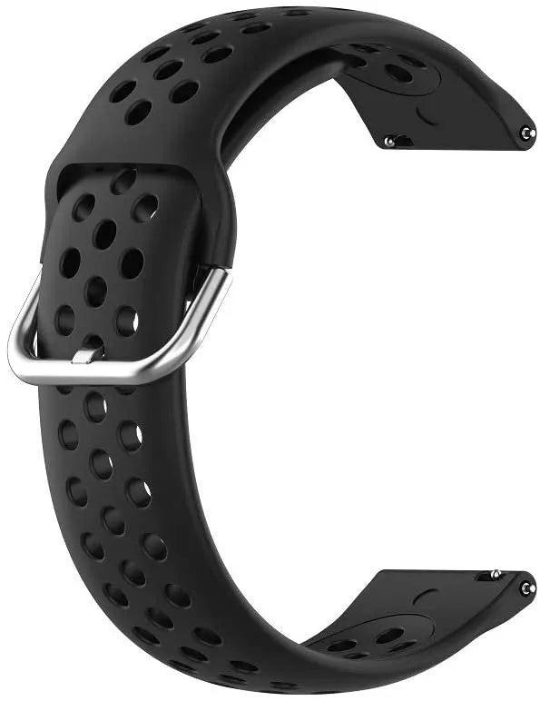 Bracelet silicone respirant Polar Street X (noir)
