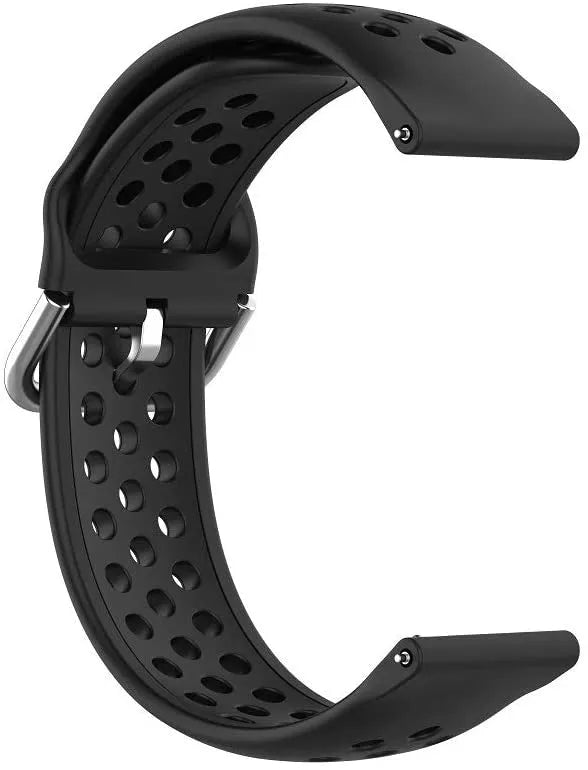Bracelet silicone respirant Polar Street X (noir)