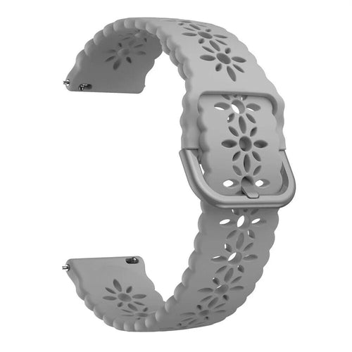 Bracelet de silicone avec relief Coros Pace 2 (gris)