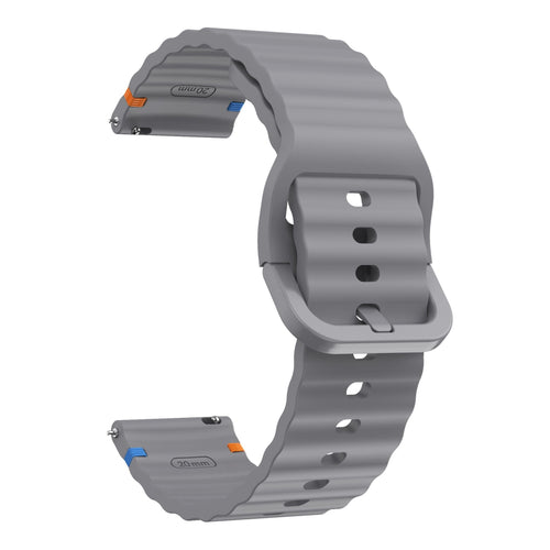 Bracelet silicone ondulé Huawei Watch GT 6 - 46mm (gris foncé)