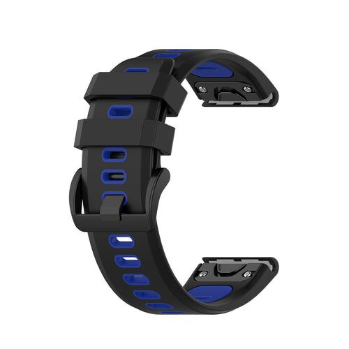 Garmin Quatix 8 - 51mm Sport Strap with Buckle (Black/Blue)