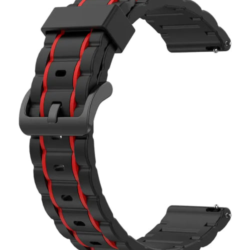 Bracelet sport avec boucle Suunto Nautic S (noir/rouge)