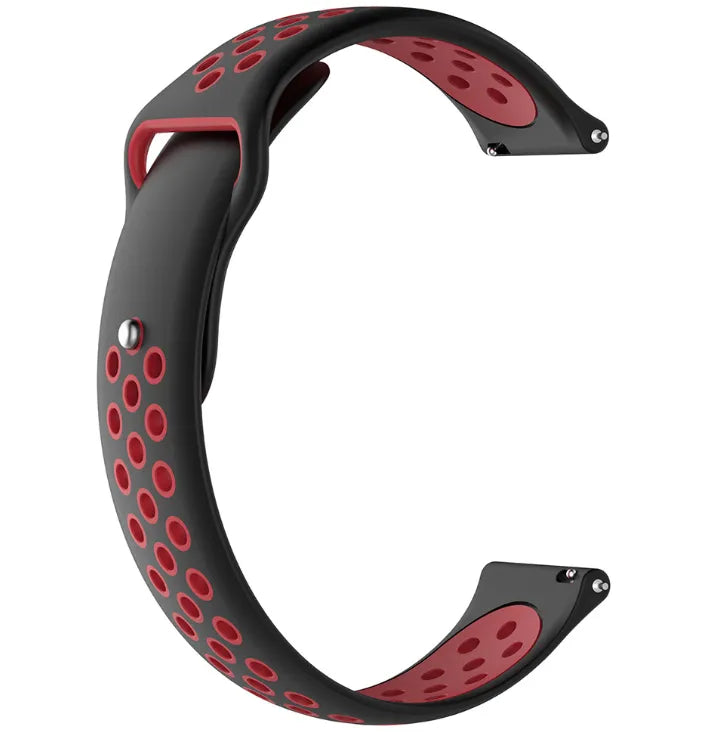 Bracelet sport Withings Steel HR Sport (noir/rouge)