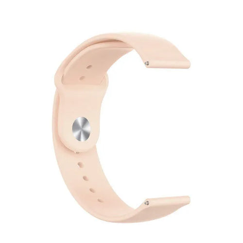 Silicone Sport Strap, antique pink, without a watch, 3/4 front view