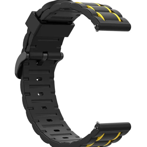 Suunto 9 Peak Pro Sport Strap with Buckle (Black/Yellow)