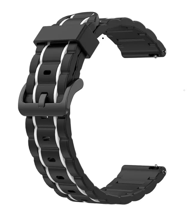 Bracelet sport avec boucle Withings Steel HR Sport (noir/blanc)