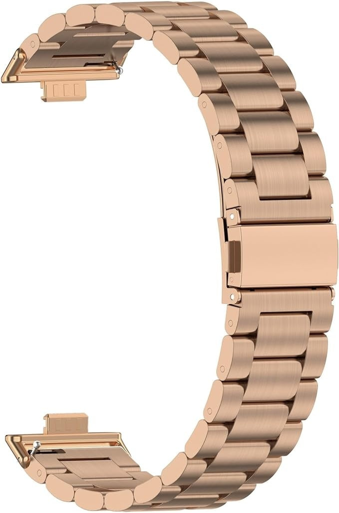 Bracelet acier Huawei Watch Fit 4 (rose doré)