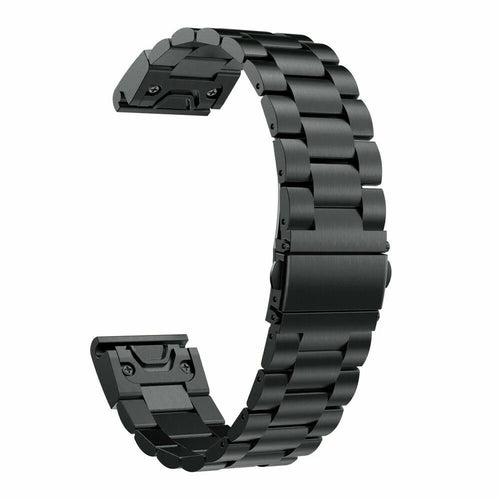 Bracelet acier inoxydable Garmin MARQ (noir)
