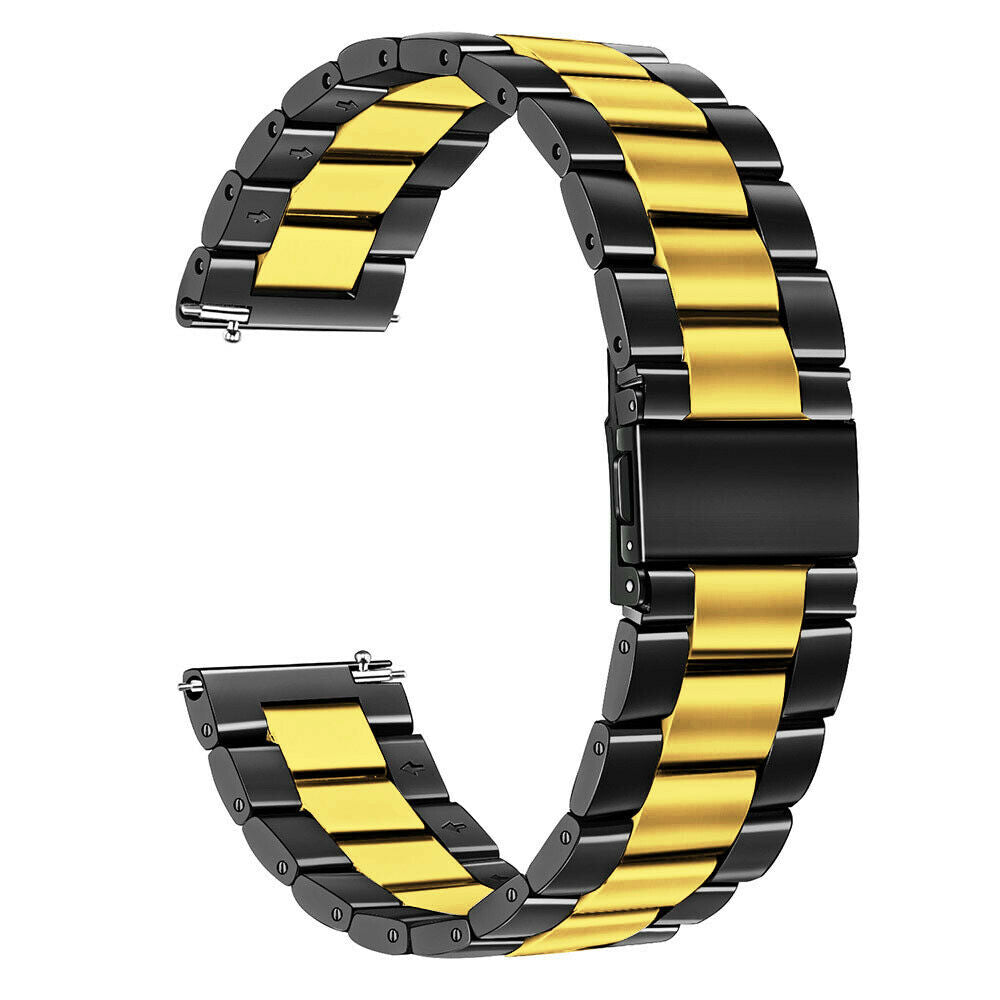 Bracelet acier Garmin Vivoactive 6 (noir/or)