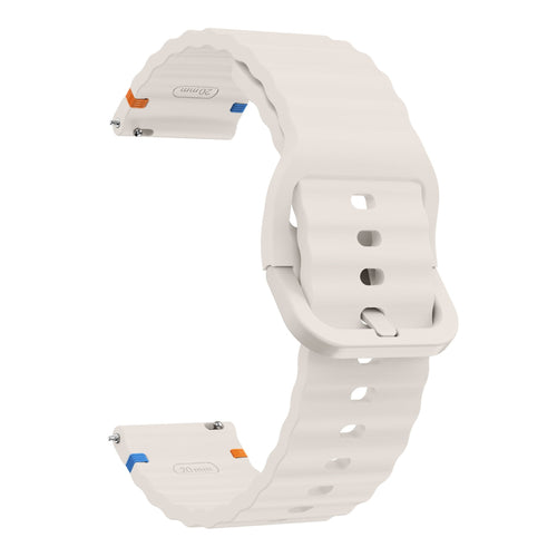 Samsung Galaxy Watch 3 41mm Wave Silicone Bracelet (Starlight)