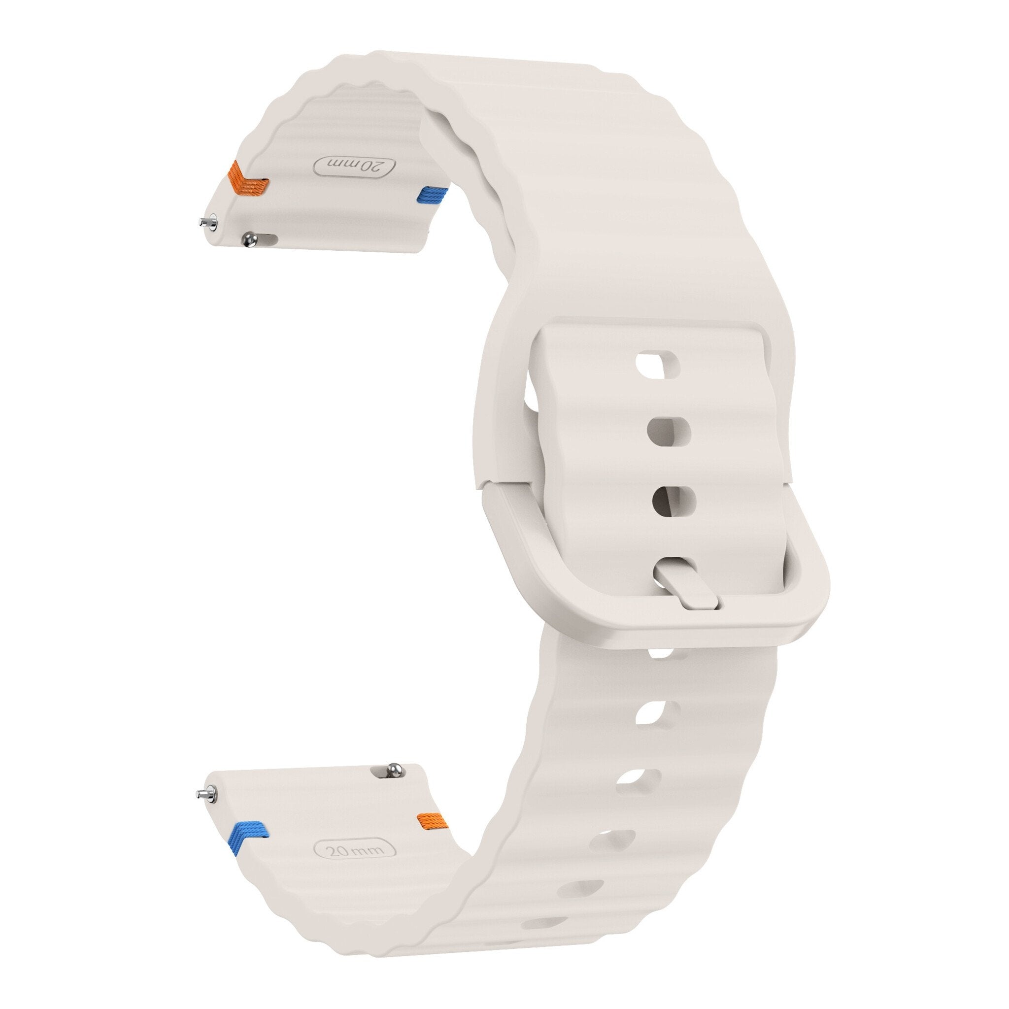 Samsung Galaxy Watch 3 41mm Wave Silicone Bracelet (Starlight)