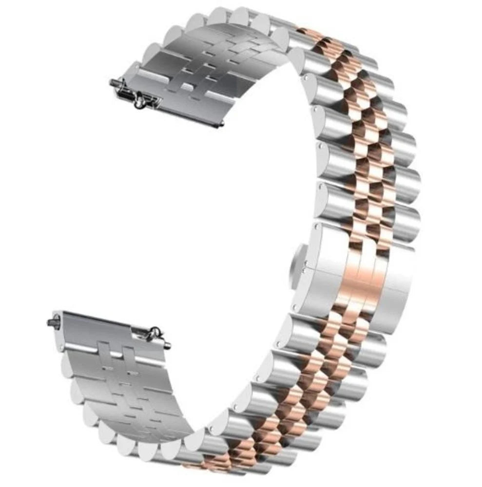 Bracelet acier Jubilee Samsung Galaxy Watch Active (argent/or rose)