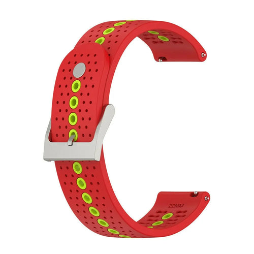 Bracelet silicone Suunto Race (S) (rouge/vert)