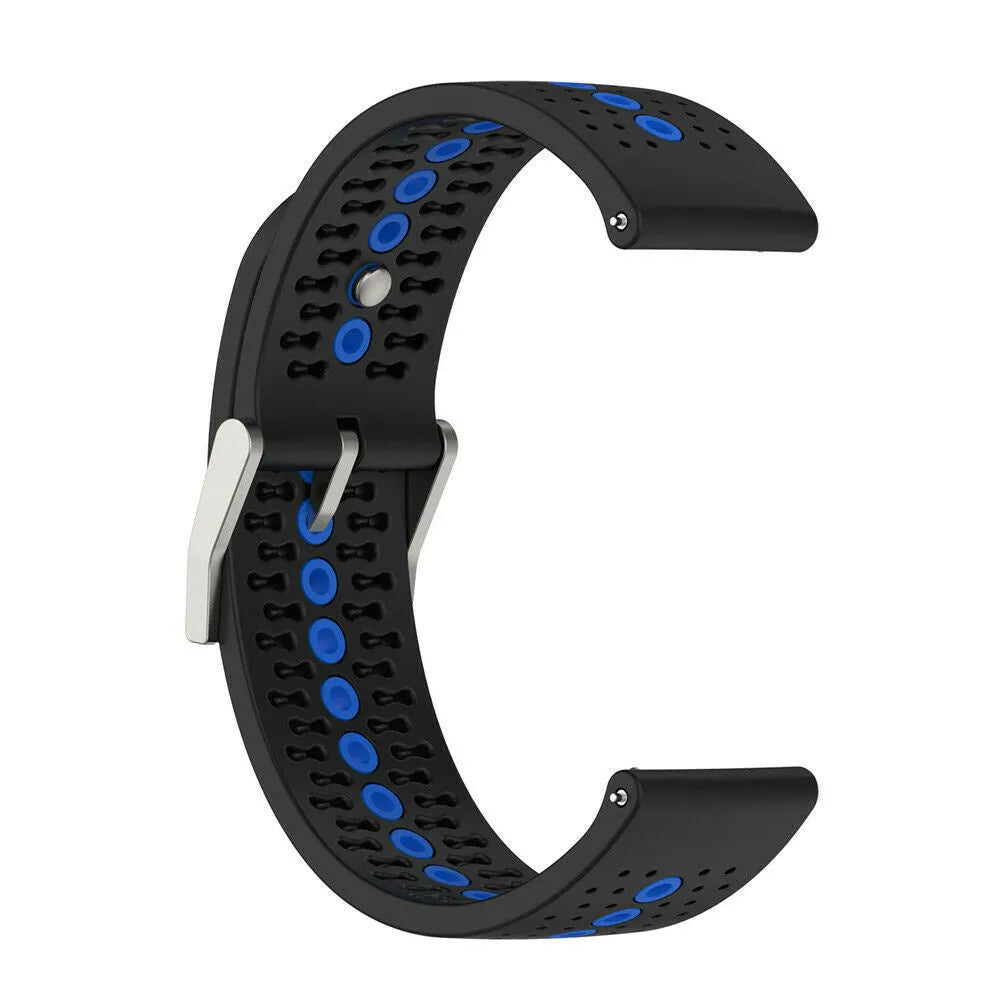 Bracelet silicone Suunto Race 2 (noir/bleu)