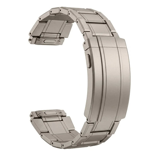 Adjustable Titanium Strap, without a watch, 3/4 front view