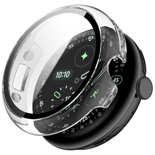 Coque résistant avec verre Google Pixel Watch 4 - 45mm (transparente)