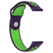 Bracelet montre 20mm sport - universel (violet/vert)