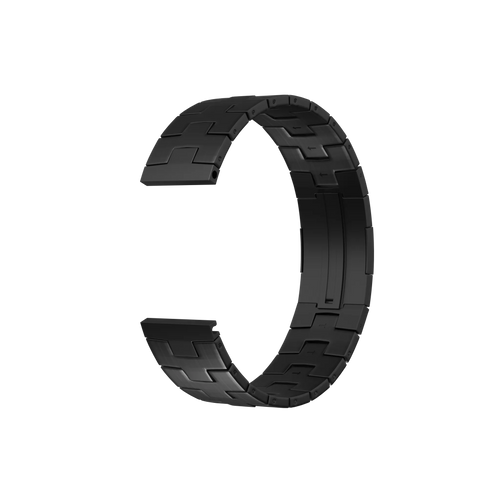 Bracelet titane granulé Coros Pace 3 (boucle plate) (graphite)