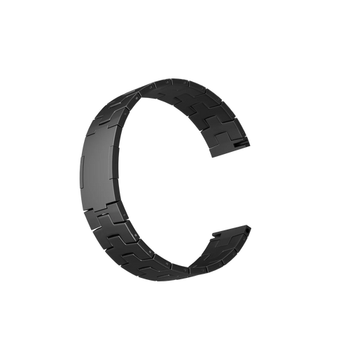 Bracelet titane grain (Boucle plate) Amazfit Bip 6 (graphite)