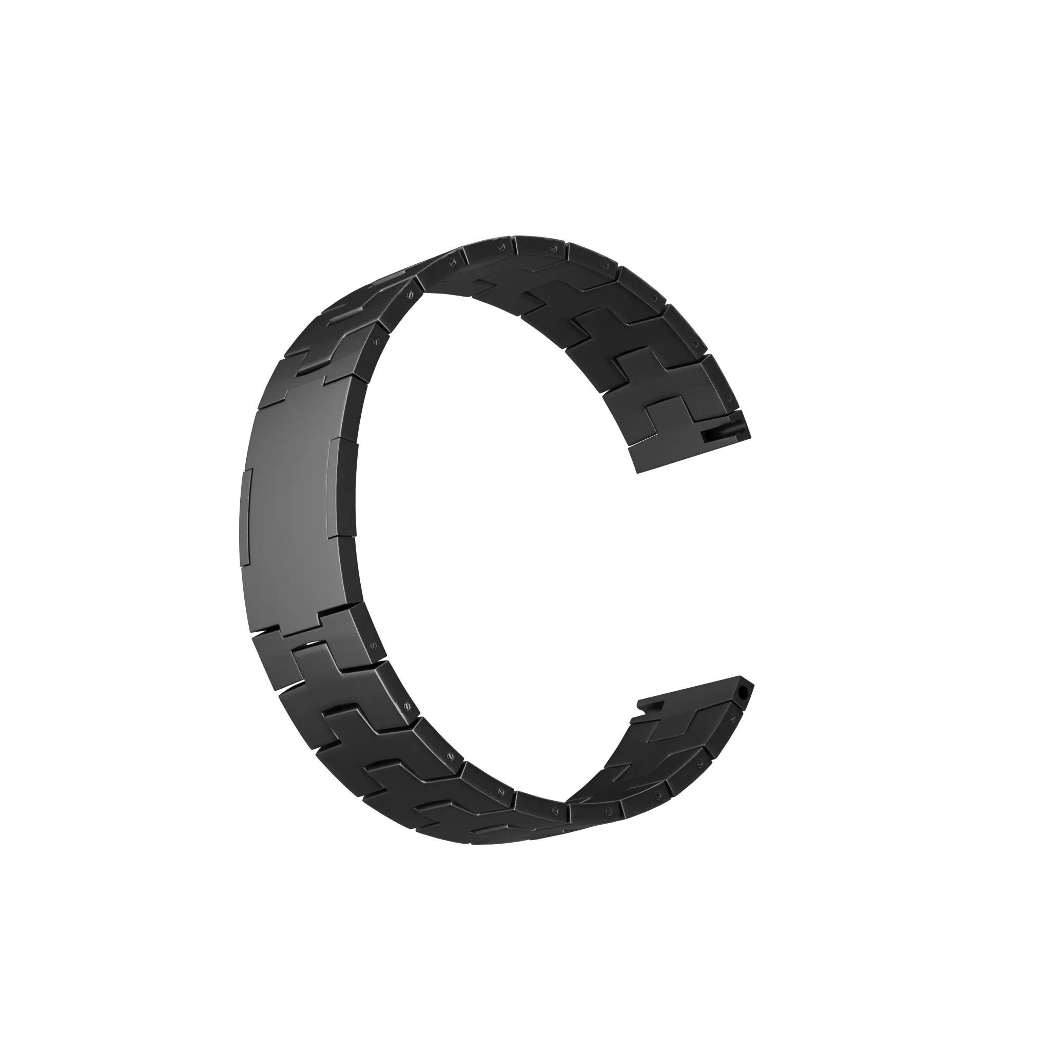 Bracelet titane grain (Boucle plate) Amazfit Bip 6 (graphite)