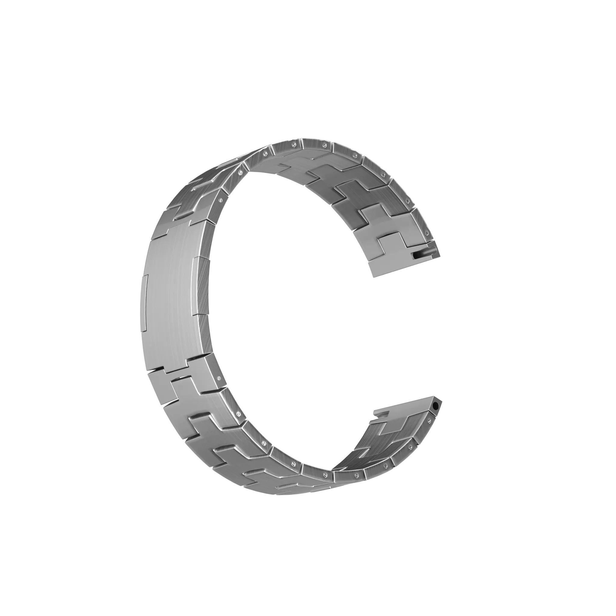 Suunto 9 Peak Pro Titanium Grain Strap (Flat Buckle) (Silver)