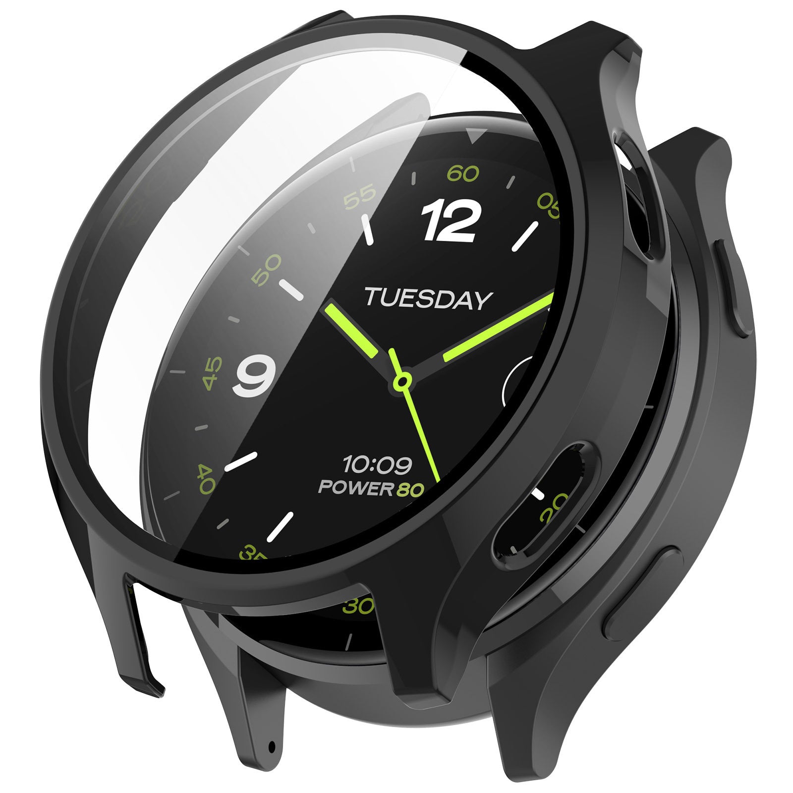 Coque rigide Xiaomi Watch 2 avec verre (noir)