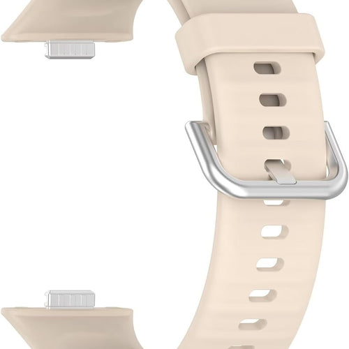 Bracelet silicone Huawei Watch Fit 4 (beige)