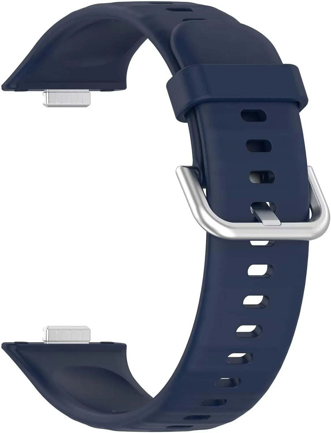Silicone Strap, dark blue, without a watch, 3/4 front view