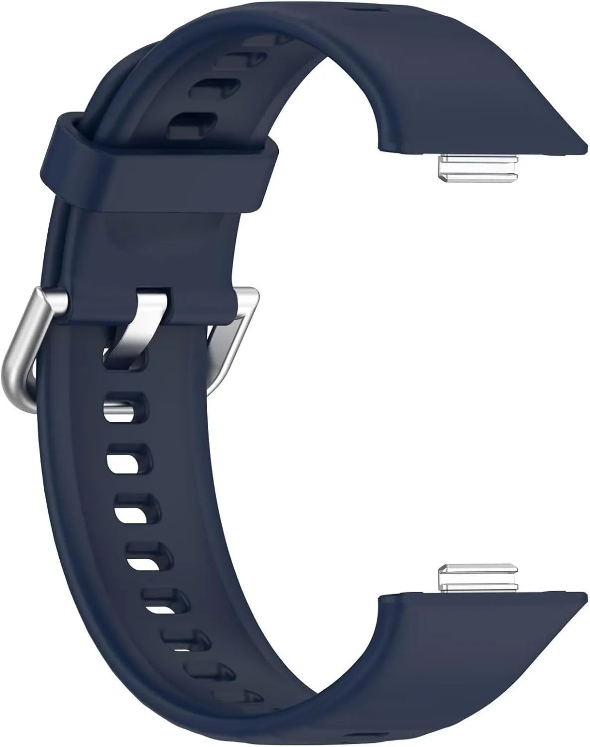 Silicone Strap, dark blue, without a watch, 3/4 front view