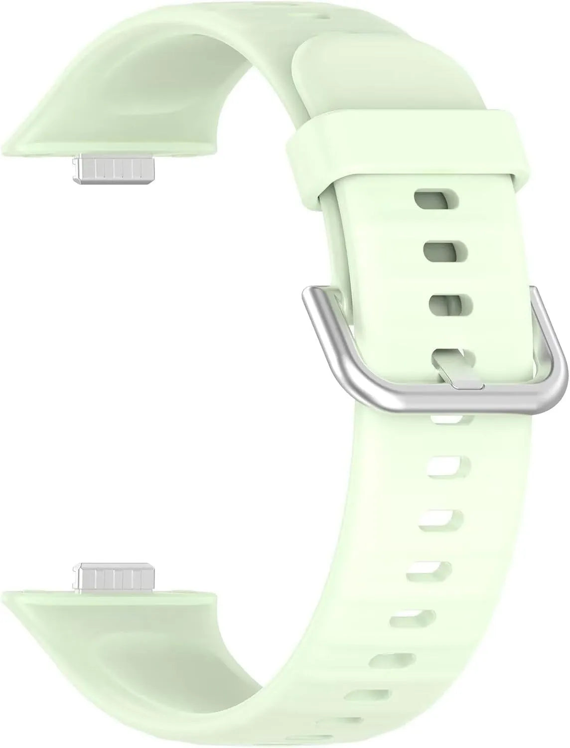 Silicone Strap, light green, without a watch, 3/4 front view