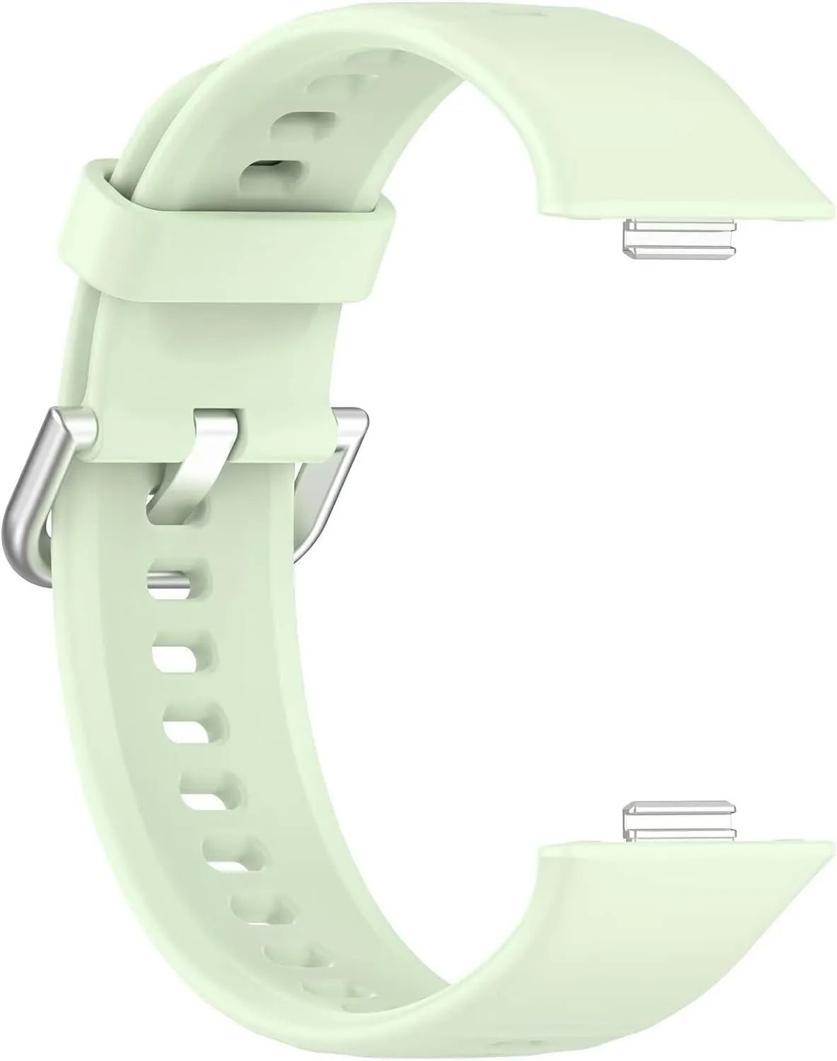 Silicone Strap, light green, without a watch, 3/4 front view