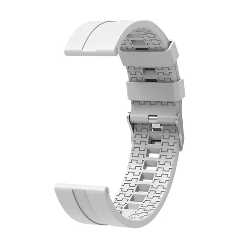 Silicone Strap 'Extreme', white, without a watch, 3/4 front view