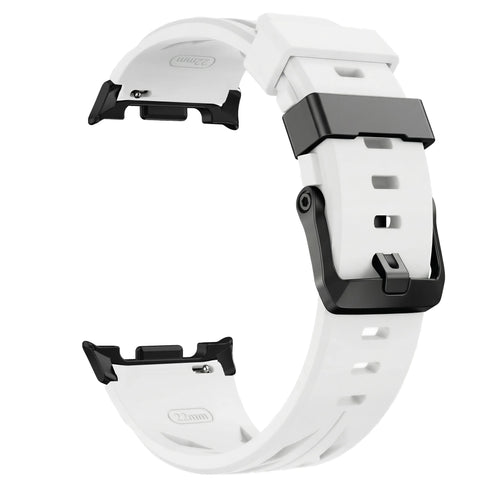 Bracelet silicone race Samsung Galaxy Watch 9 - 40mm (blanc)