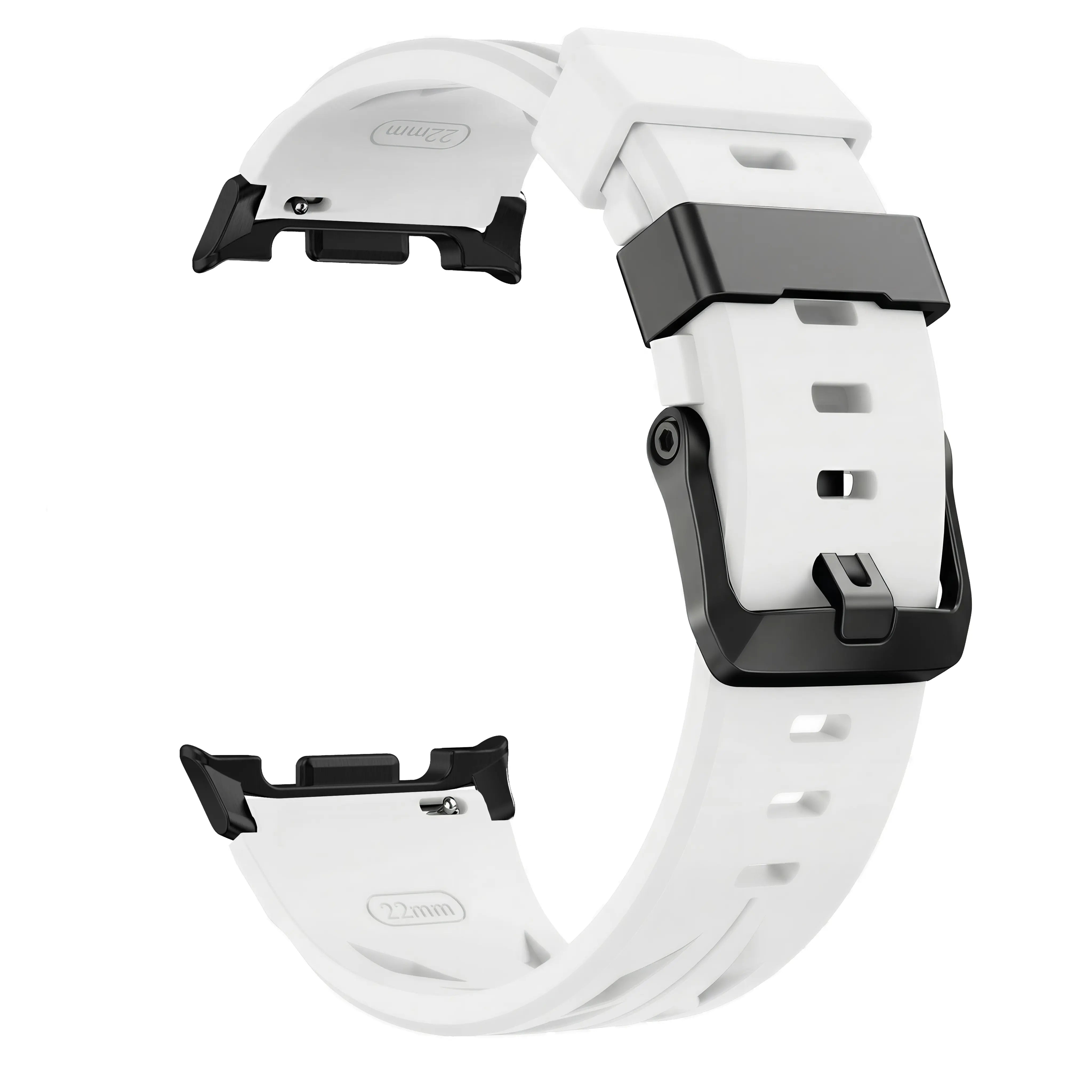 Bracelet silicone race Samsung Galaxy Watch 9 - 44mm (blanc)