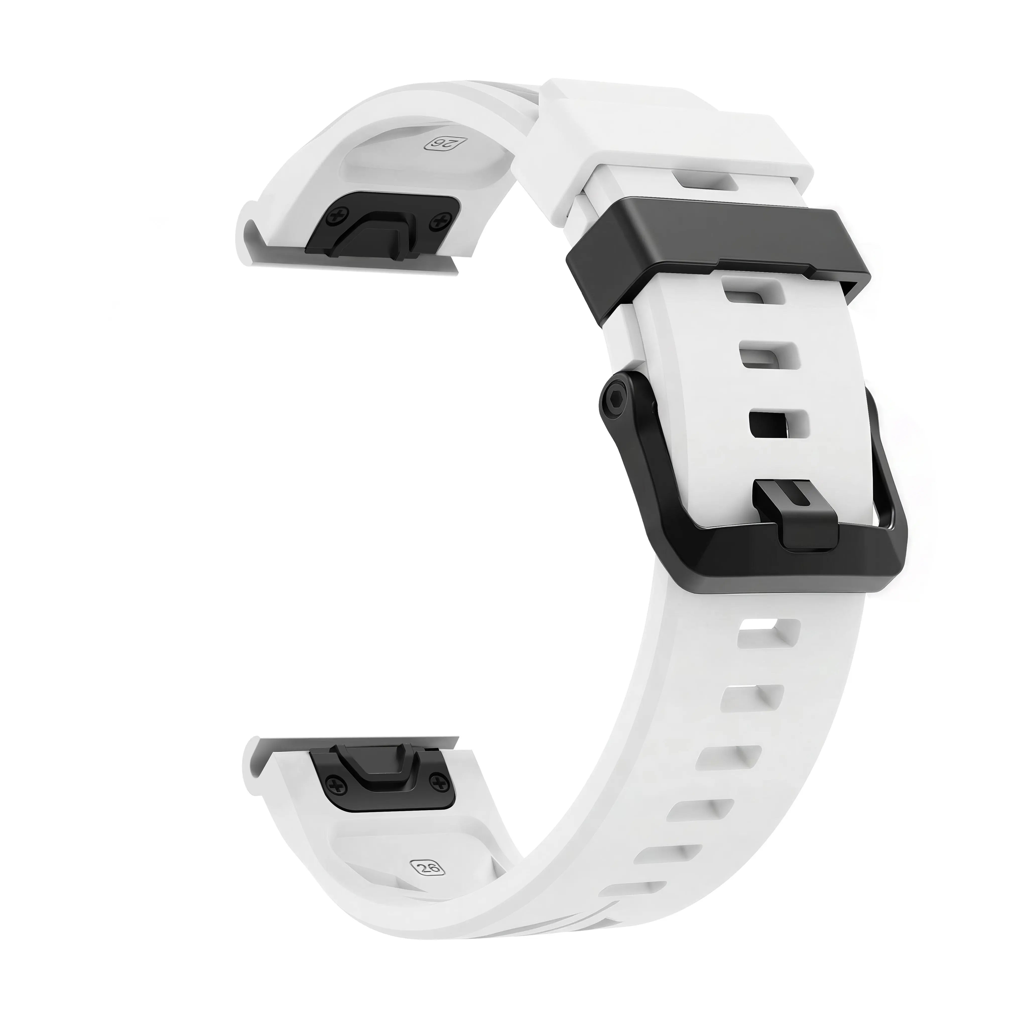 Bracelet silicone race Garmin Instinct (blanc)