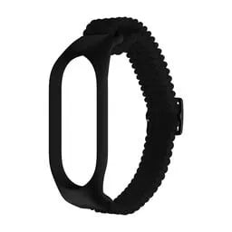 Nylon Mi Braided Strap, black, without a watch, 3/4 front view