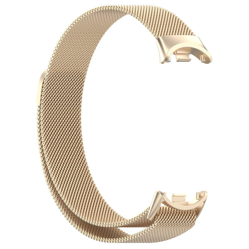 Milanese Strap, champagne, without a watch, 3/4 front view