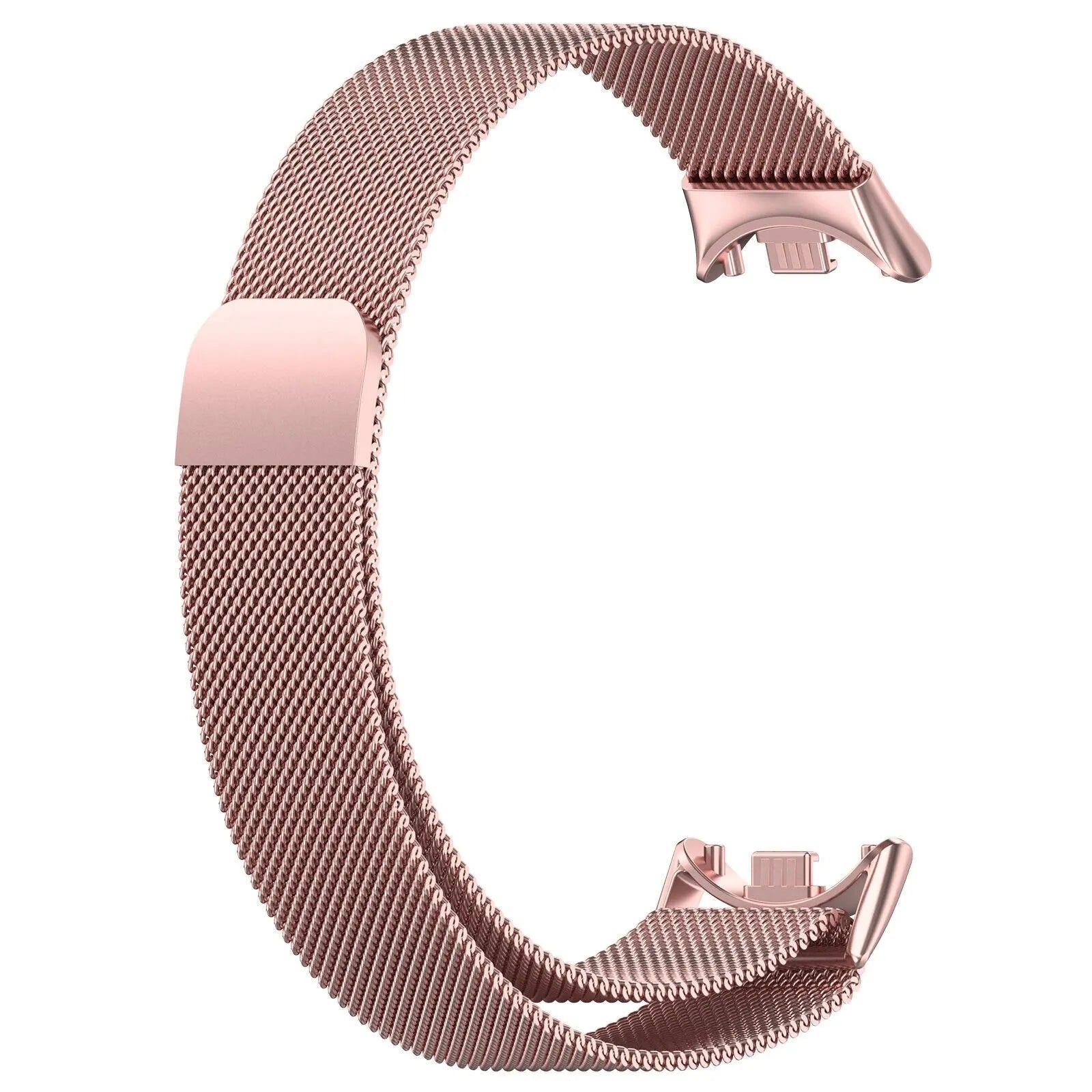 Milanese Strap, pink, without a watch, 3/4 front view