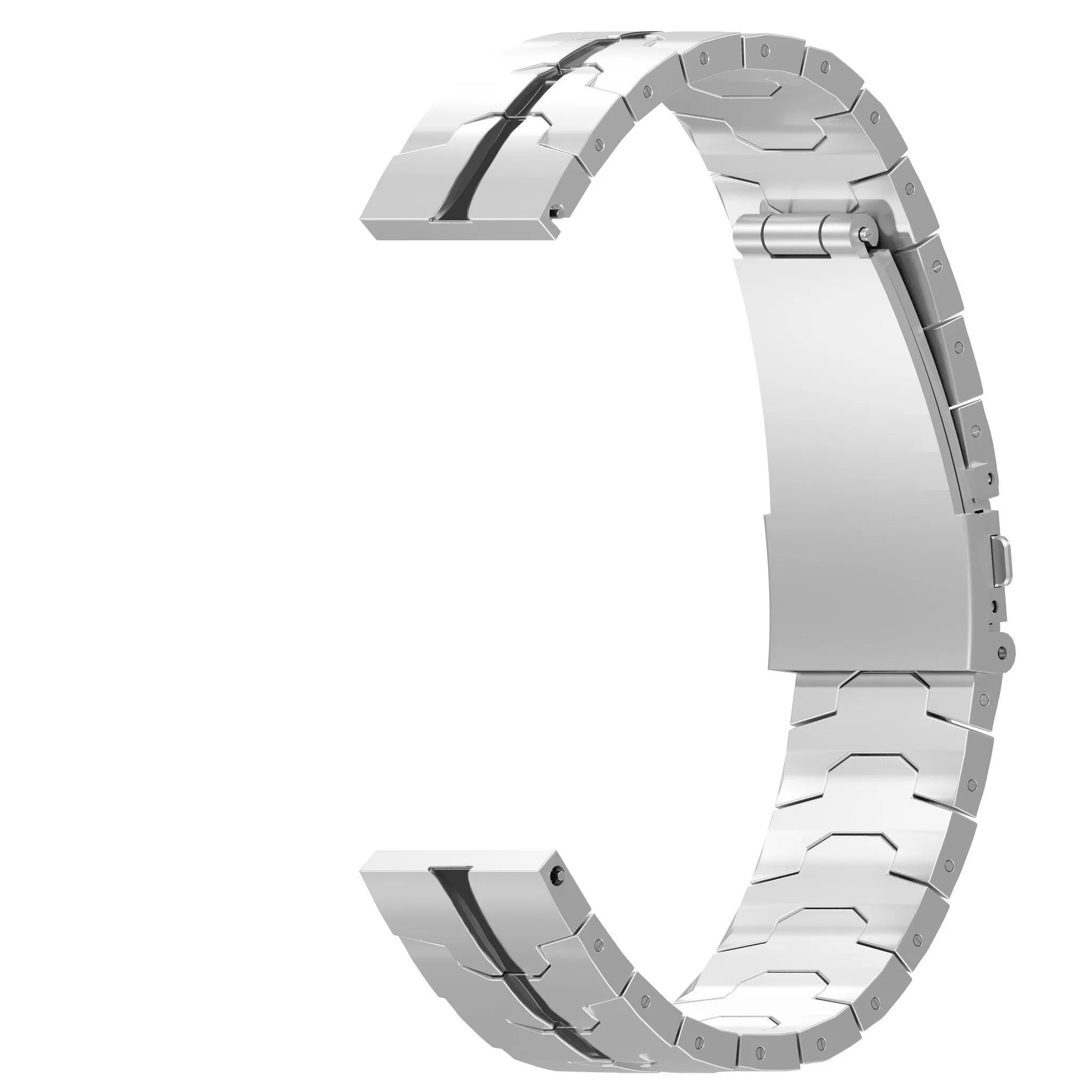 Bracelet acier Xiaomi Amazfit Bip (argent/noir)