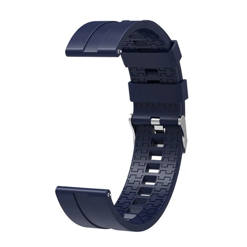 Silicone Strap 'Extreme', dark blue, without a watch, 3/4 rear view