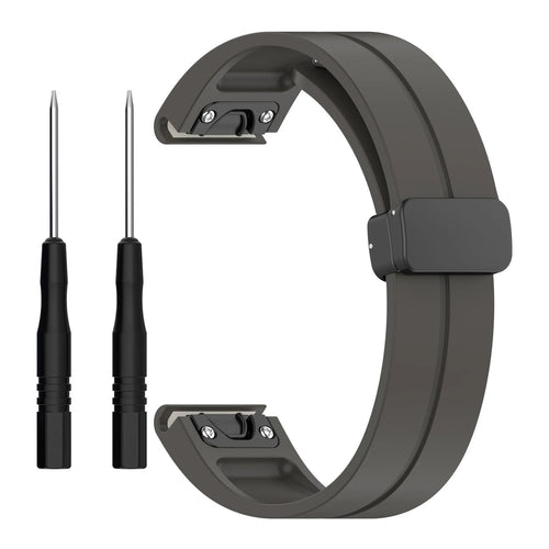 Bracelet silicone avec boucle-D Amazfit T-Rex Ultra 2 (gris foncé)