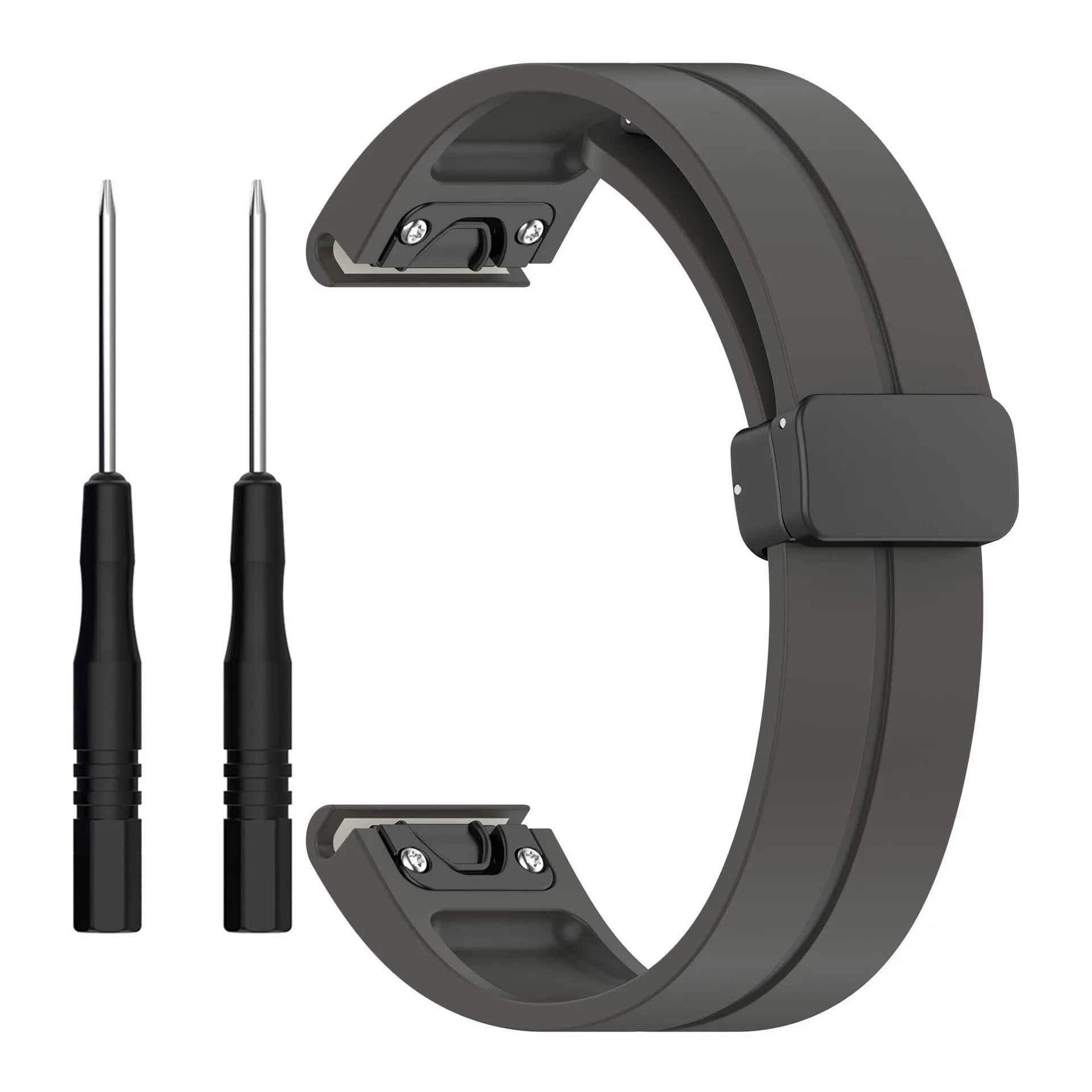 Bracelet silicone avec boucle-D Amazfit T-Rex Ultra 2 (gris foncé)