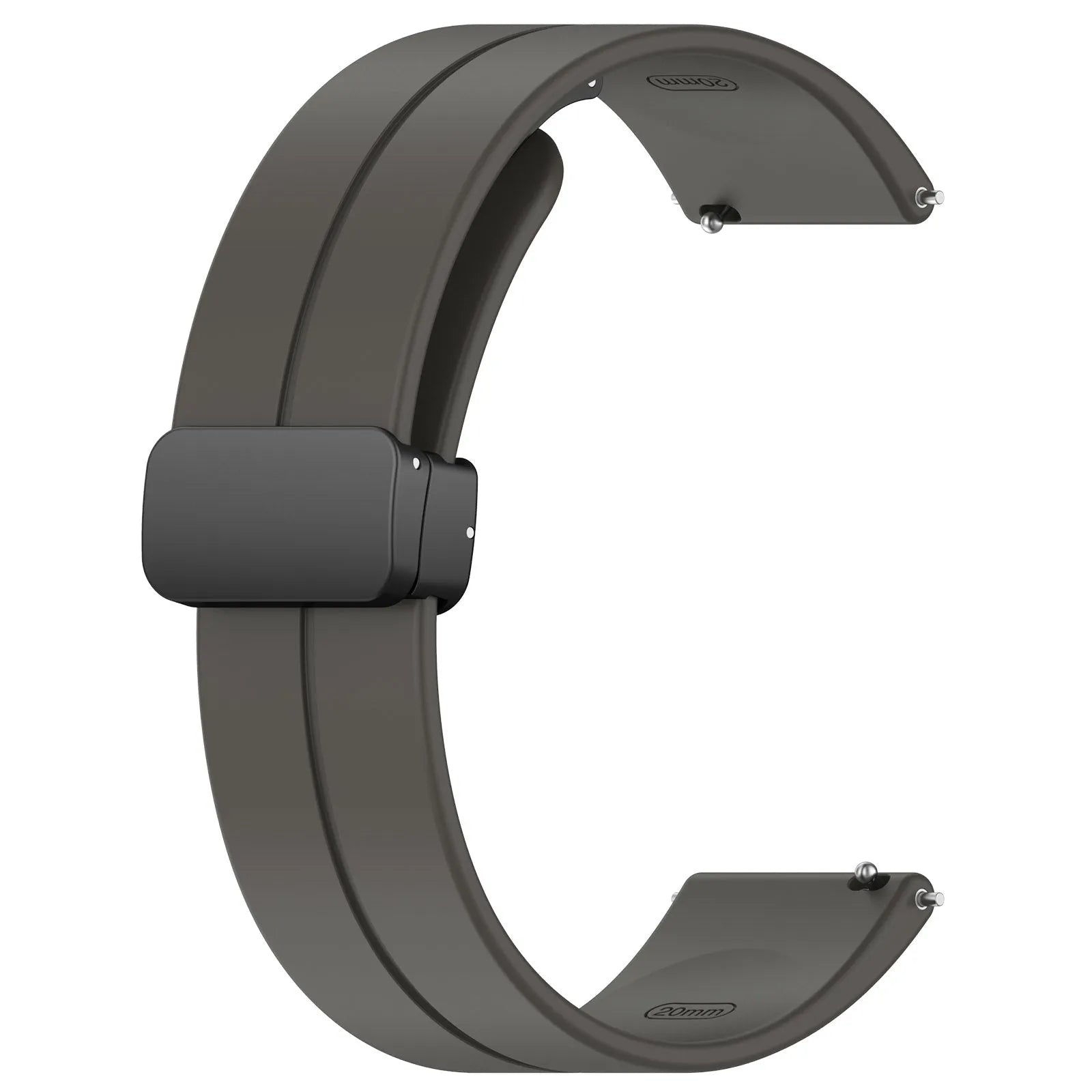 Bracelet silicone avec boucle Amazfit Active (gris foncé)
