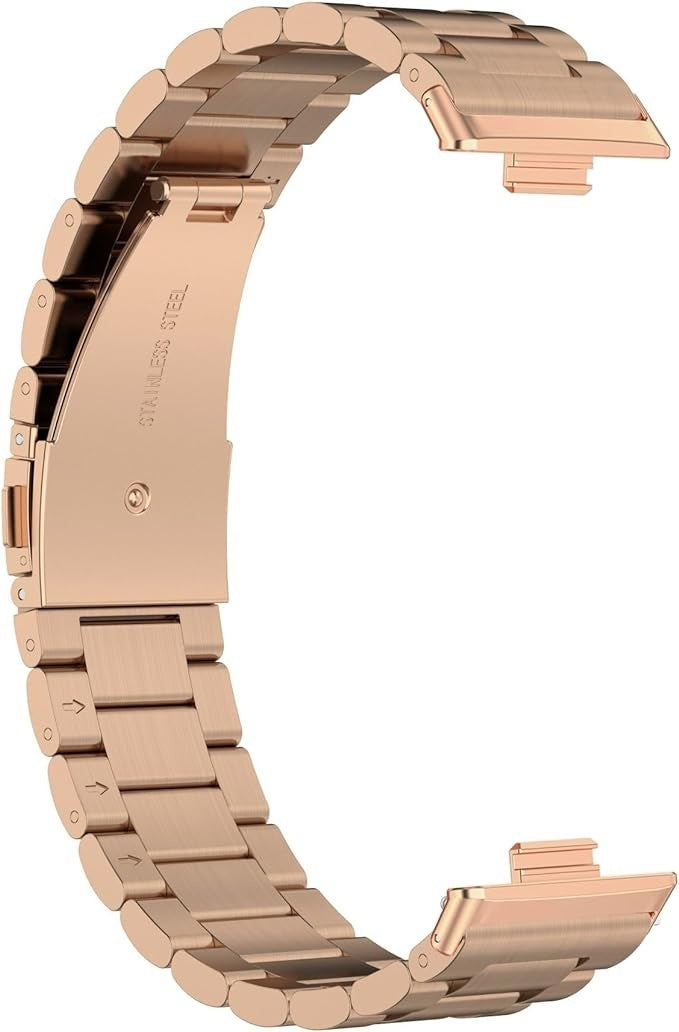 Bracelet acier Huawei Watch Fit 4 (rose doré)