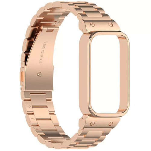 Bracelet acier Xiaomi Smart Band 9 Active (or rose)